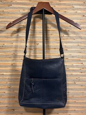 The Sak IRIS Lucia Navy Blue Leather Crossbody Bag / Purse
